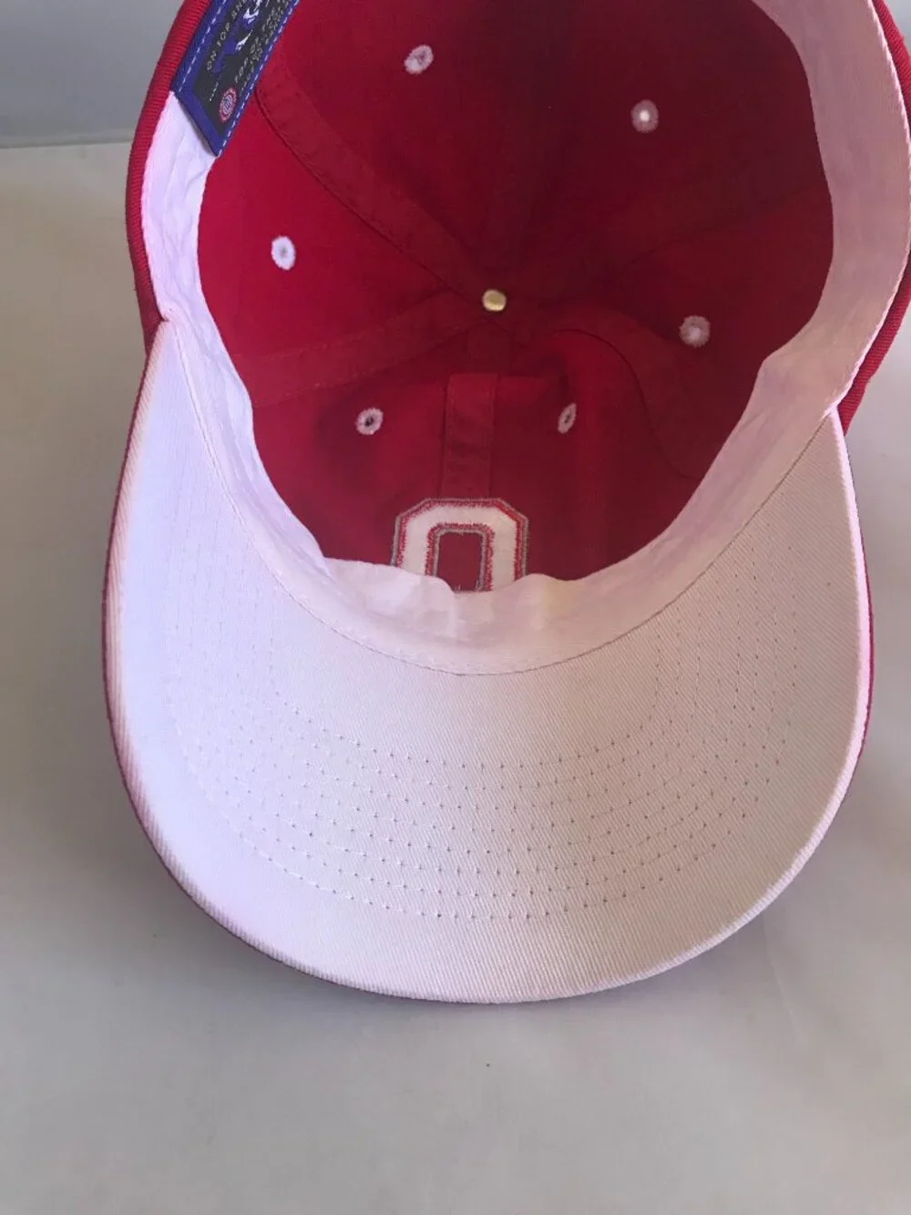 Ohio State Buckeyes Hat Red Baseball Cap Adj. Buckle Top of the World